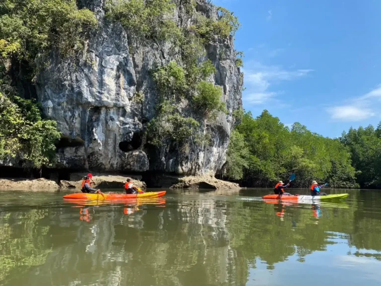 Kayaking tour at Ao Thalane with hotel transfers